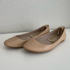 Zara Anklet Ballet Flats